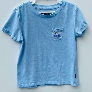 Eddie Bauer Girl’s Explore Light Blue short sleeve T-shirt size 7/8